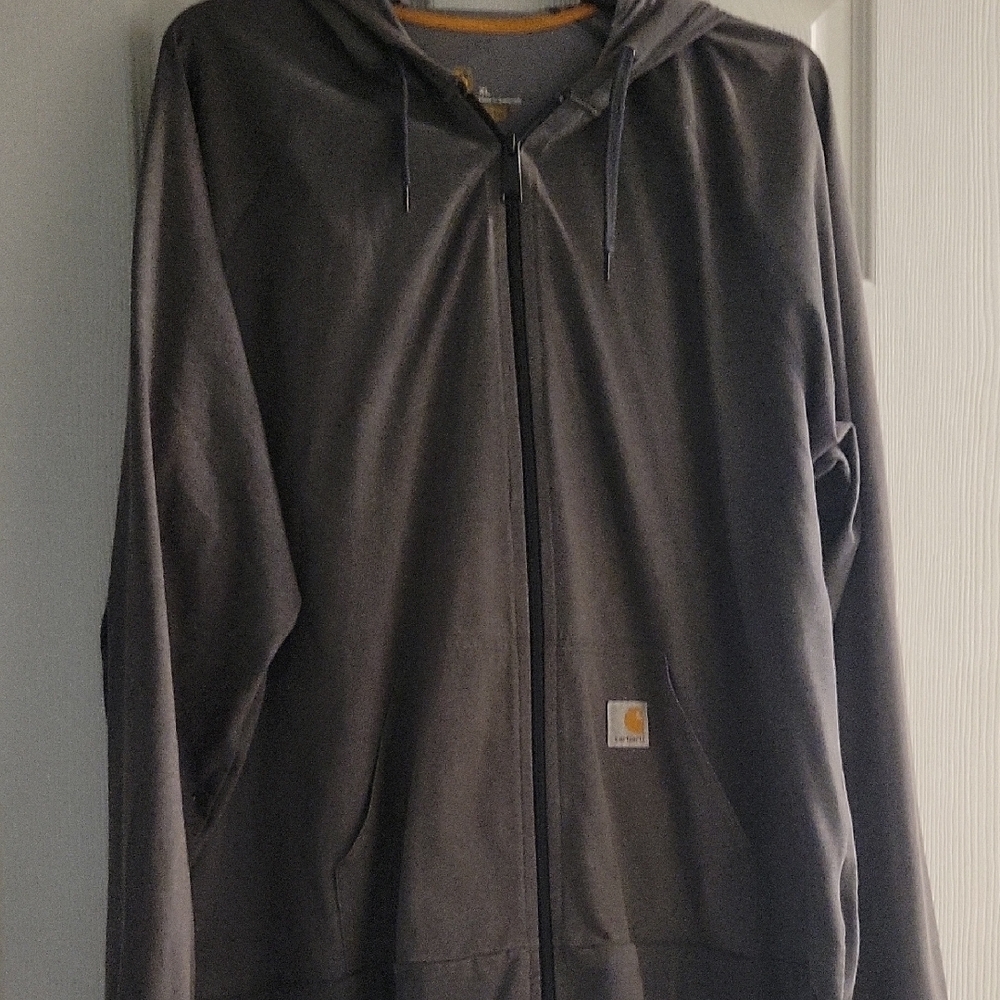 Carhartt Men's XL Gray Full-Zip Hoodie